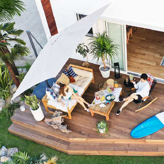 No.01 Surf House ウッドデッキ